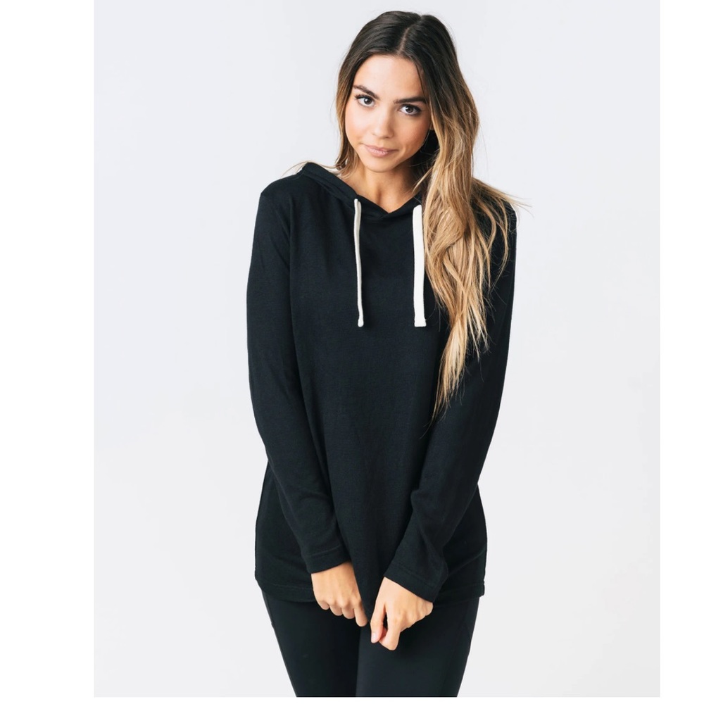 Zyia Black Lounge Boyfriend Hoodie (Large)
